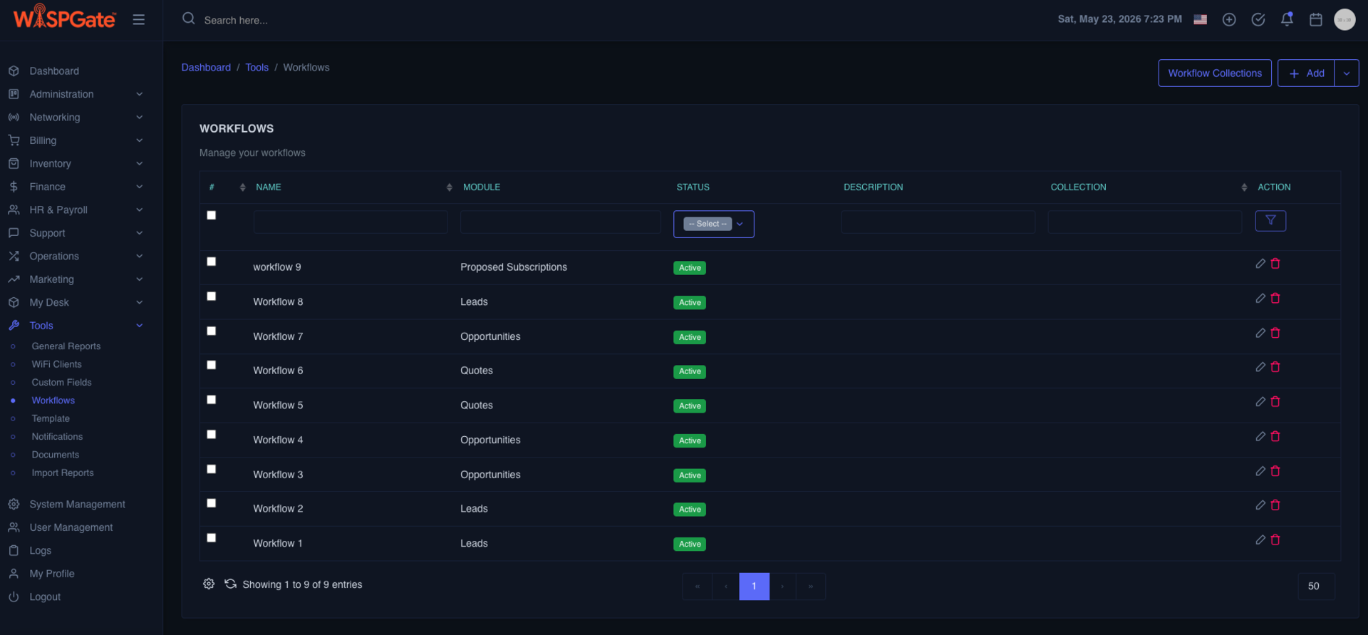 CRM Onboarding Detail Page