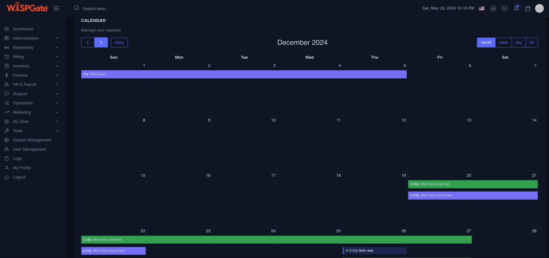 Appointment Timeline View